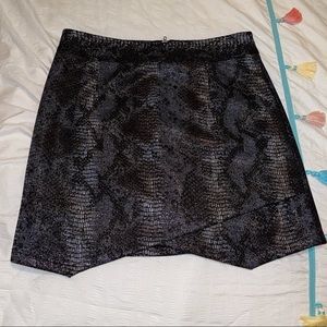 Dark Snakeskin Skirt